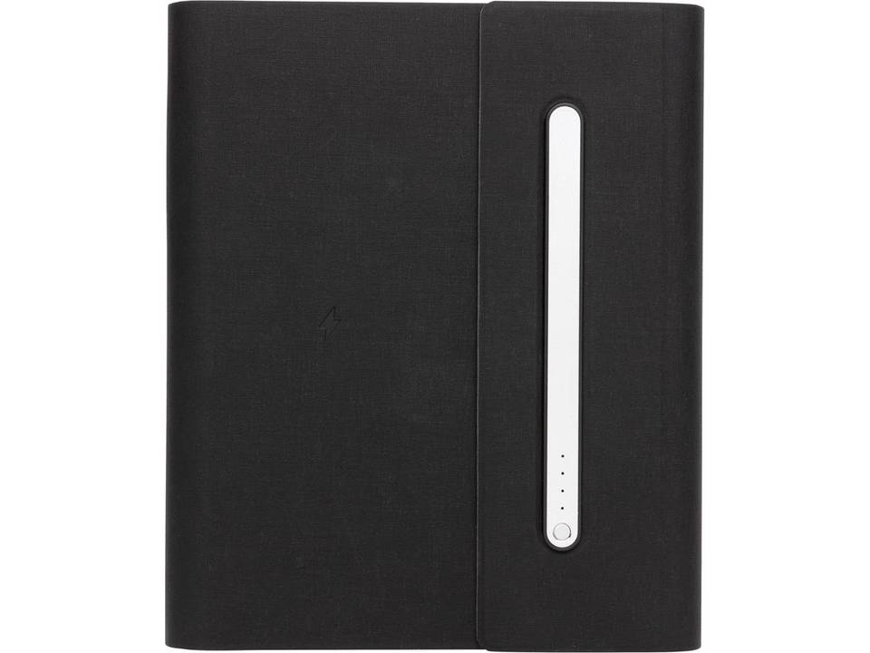 Carnet de notes A5 avec powerbank 5000 mAh et induction 8