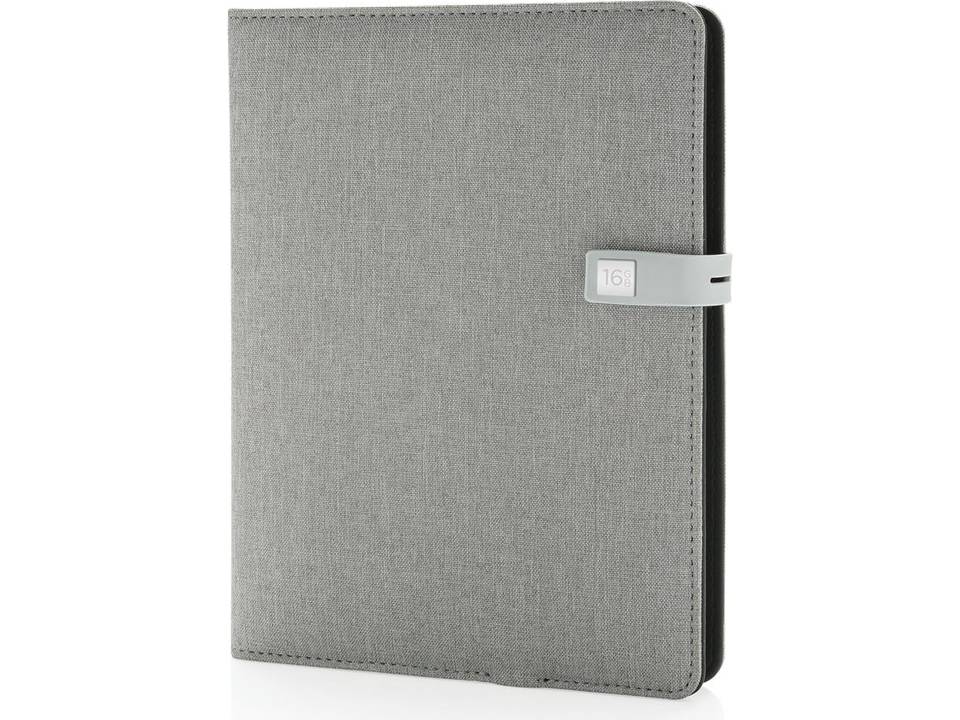 Housse à carnet de notes A5 avec powerbank et clé USB Kyoto 3