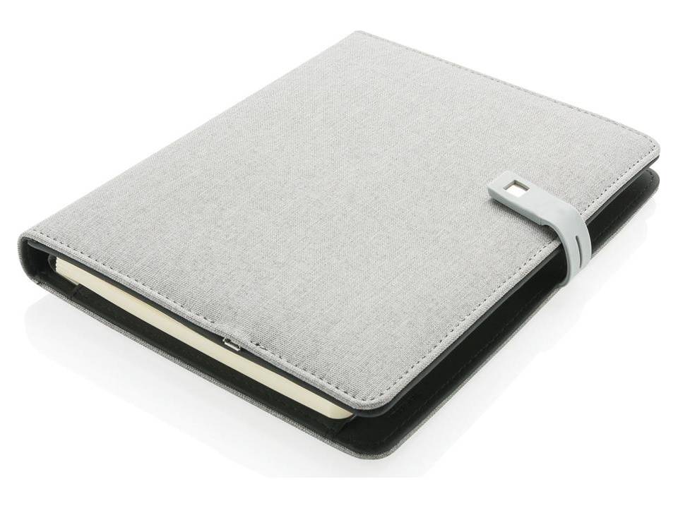 Housse à carnet de notes A5 avec powerbank et clé USB Kyoto 1