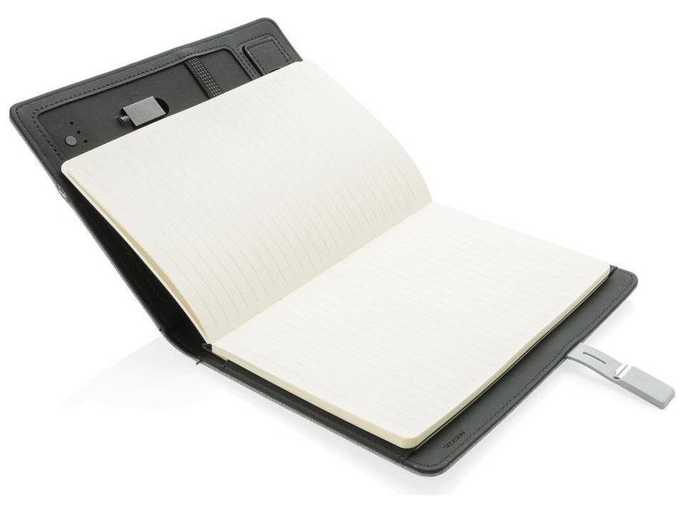 Housse à carnet de notes A5 avec powerbank et clé USB Kyoto 11