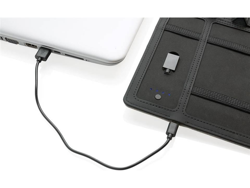 Housse à carnet de notes A5 avec powerbank et clé USB Kyoto 6