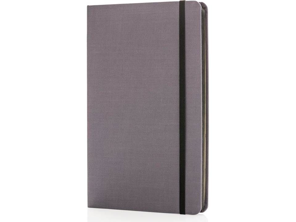 Carnet de notes A5 tissu avec bord coloré 26