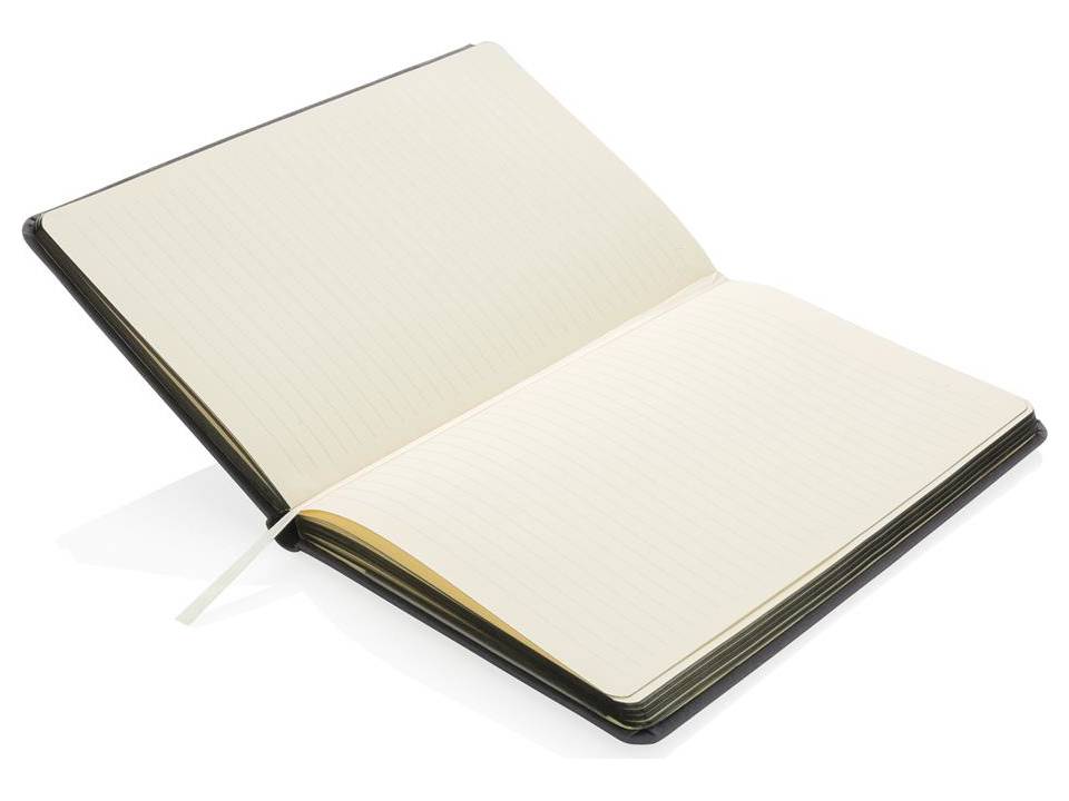 Carnet de notes A5 tissu avec bord coloré 14