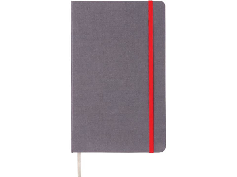 Carnet de notes A5 tissu avec bord coloré 19