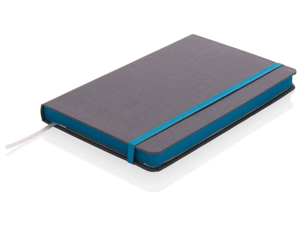 Carnet de notes A5 tissu avec bord coloré 8