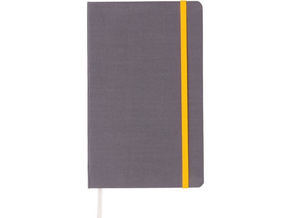Carnet de notes A5 tissu avec bord coloré 13