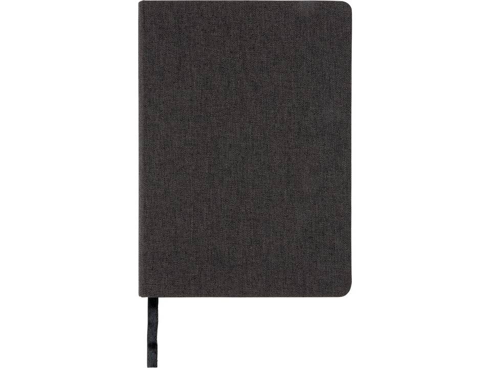 Carnet de notes B6 avec bord noir et finition tissu 20