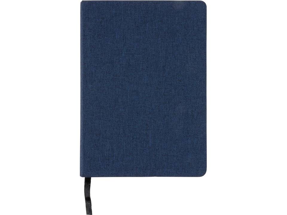 Carnet de notes B6 avec bord noir et finition tissu 12