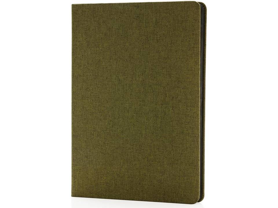 Carnet de notes B6 avec bord noir et finition tissu 2