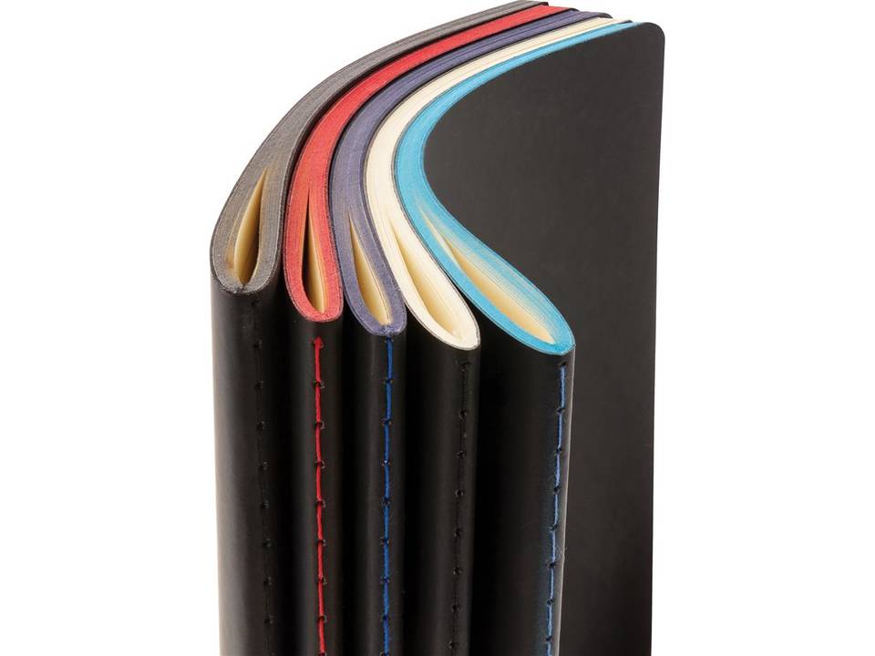 Carnet de notes A5 avec couverture souple et bord coloré 14