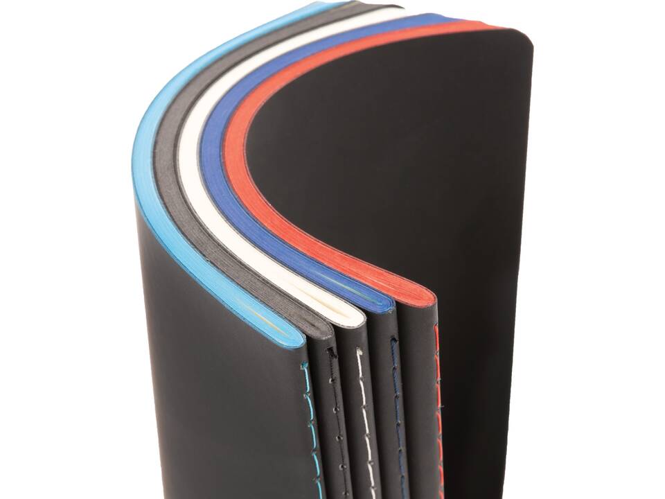 Carnet de notes A5 avec couverture souple et bord coloré 23