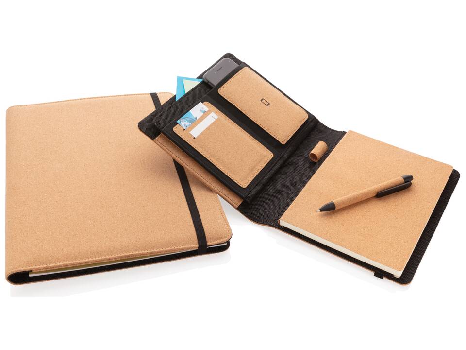 Conférencier A4 en liège avec stylo Deluxe 18