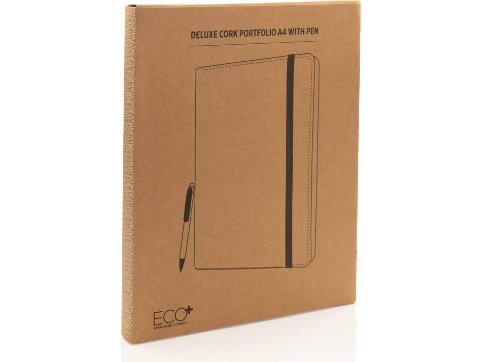 Conférencier A4 en liège avec stylo Deluxe 23