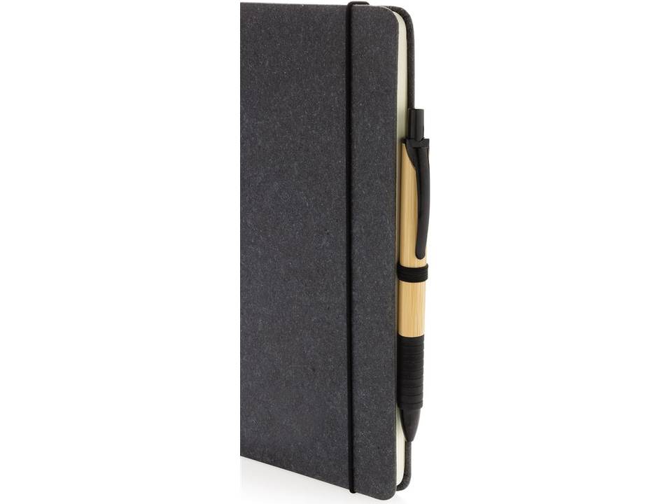 Carnet A5 à couverture rigide en cuir recyclé 20