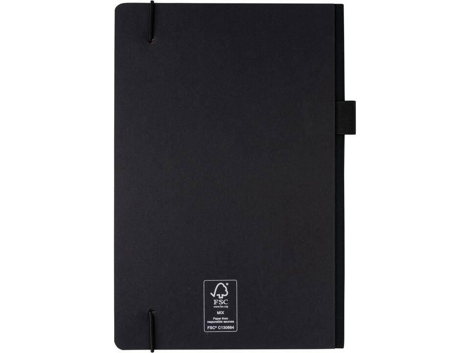 Carnet A5 à couverture rigide FSC® et pochette 3