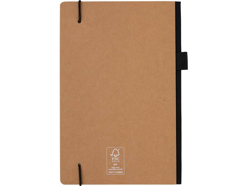 Carnet A5 à couverture rigide FSC® et pochette 10