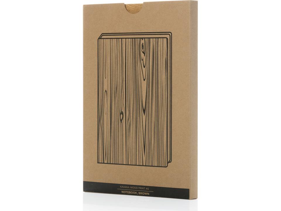 Cahier A5 imprimé bois Kavana 17