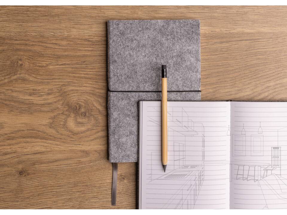 Cahier A5 à couverture souple en feutre recyclé certifié GRS 6