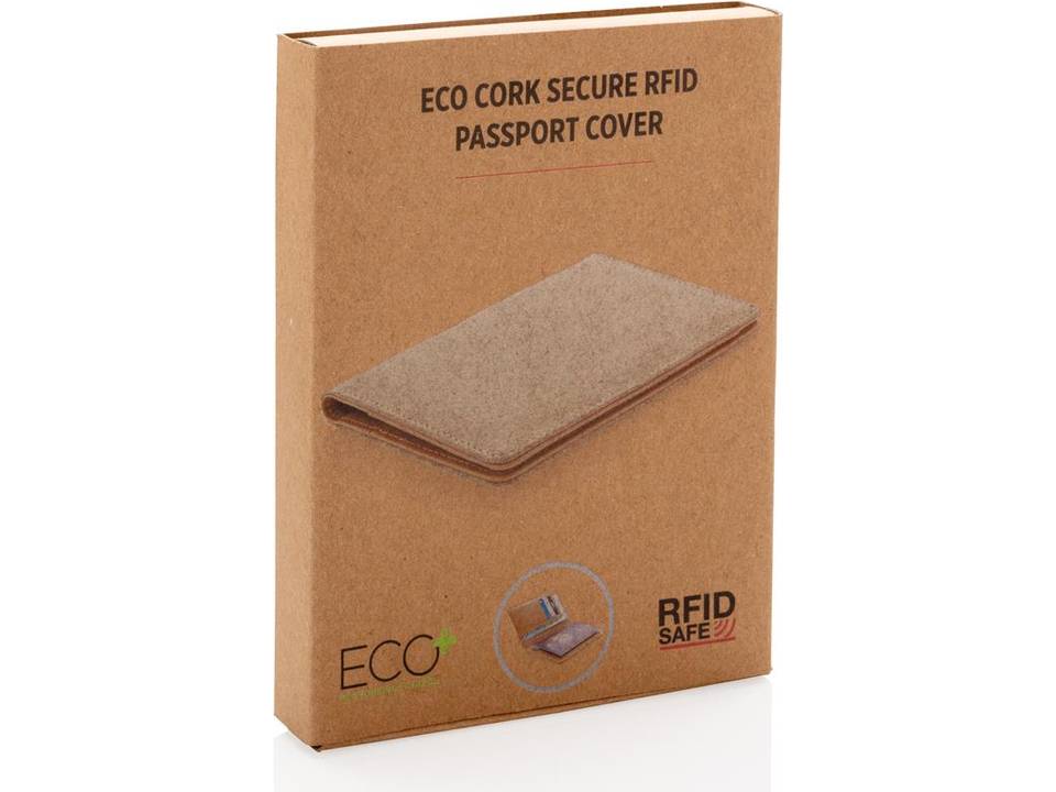 Etui passeport anti RFID en liège 5