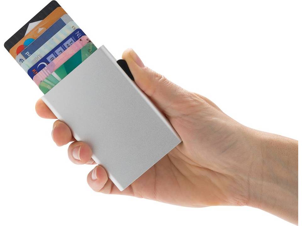 Porte-cartes en aluminium anti RFID C-Secure 9