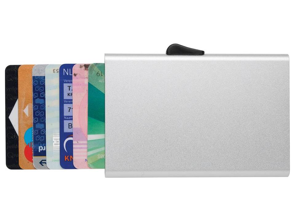 Porte-cartes en aluminium anti RFID C-Secure 10
