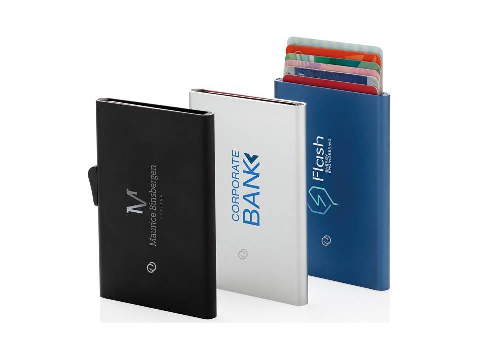 Porte-cartes en aluminium anti RFID C-Secure 20