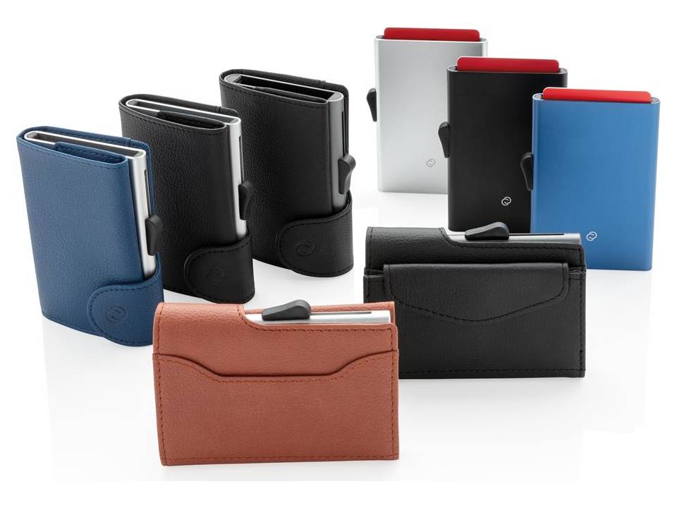 Porte-cartes en aluminium anti RFID C-Secure 22