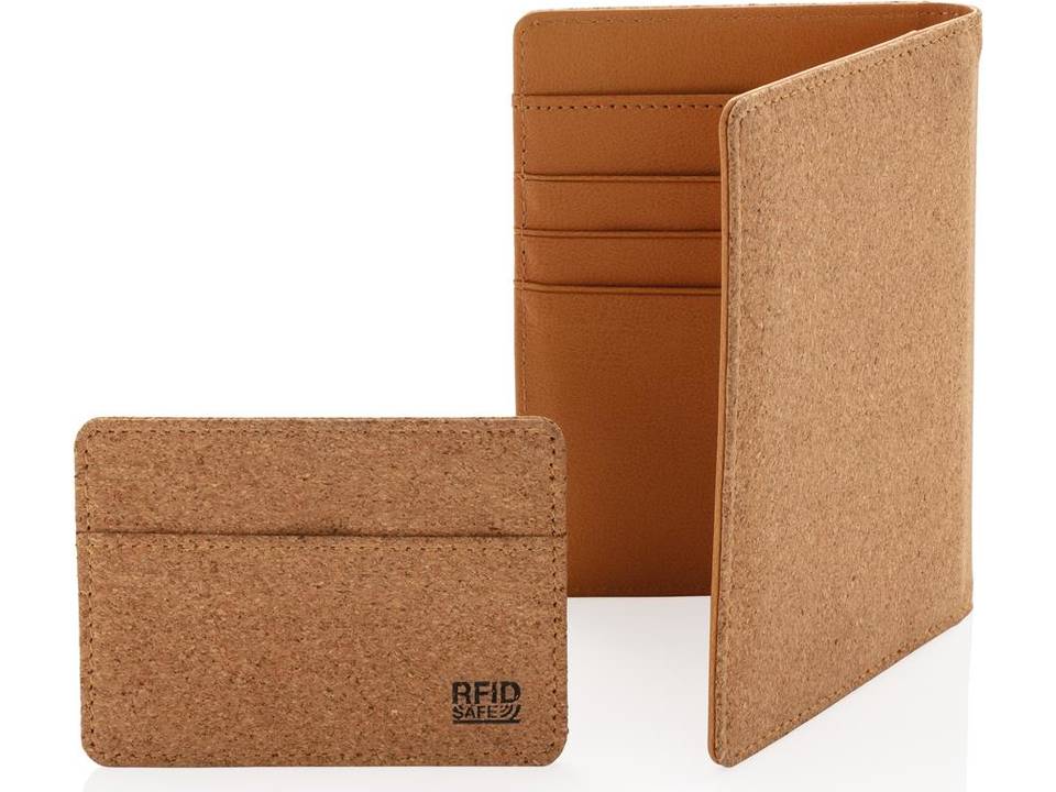 Porte-cartes anti RFID en liège 9