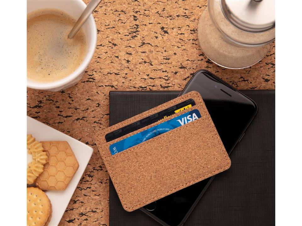 Porte-cartes anti RFID en liège 10