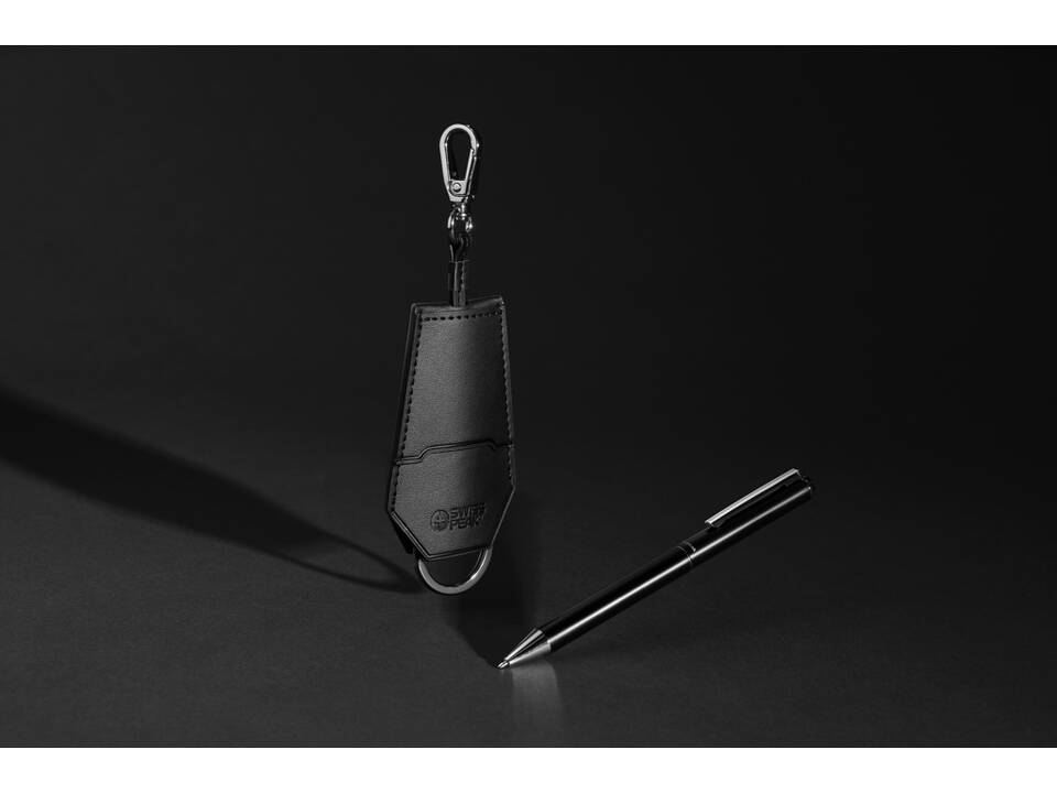 Set porte-clés et stylo en PU recyclé RCS Swiss Peak Tula 8