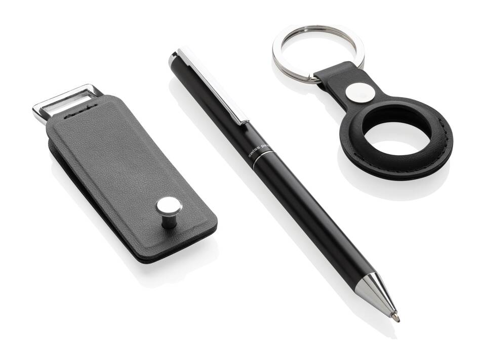 Coffret cadeau 3 pcs en PU recyclé RCS Swiss Peak Tula 3