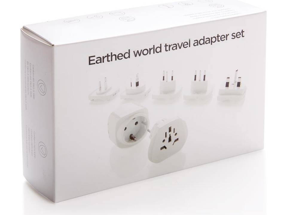 Set d’adaptateurs de voyage Terre-Monde 8
