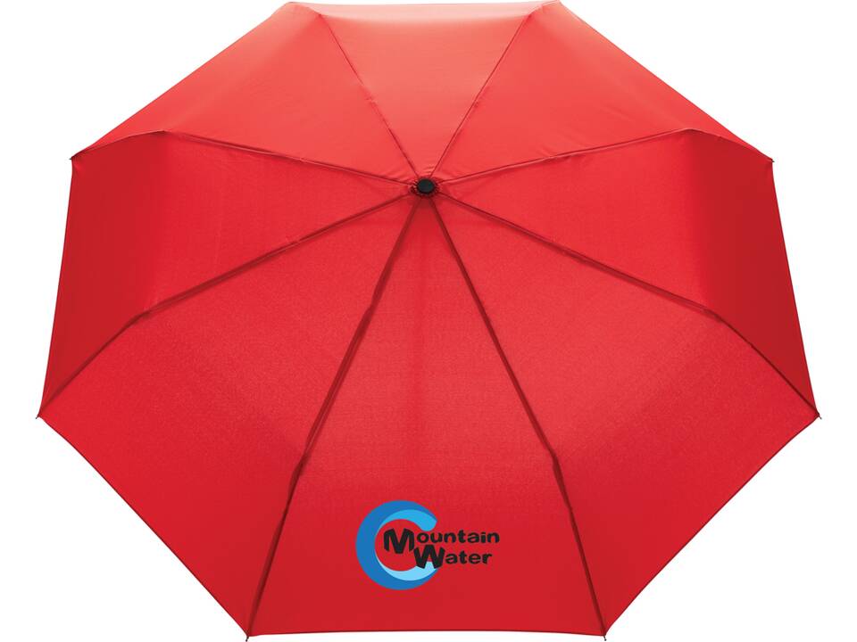 Mini parapluie 20.5" rPET 190T poignée bambou Impact AWARE™ 28