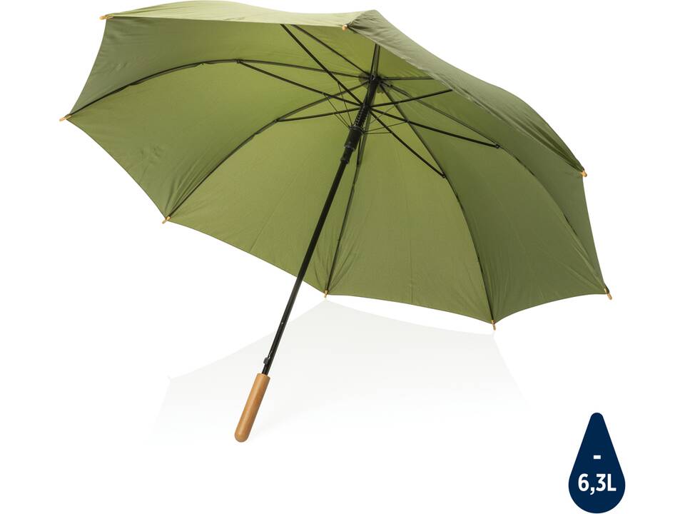 Parapluie 27" en rPET et bambou ouverture auto Impact AWARE™ 2