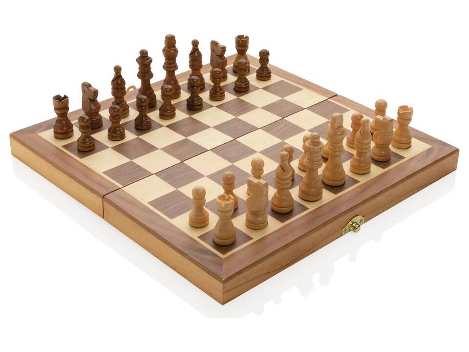 Jeu d'échecs pliable en bois 7