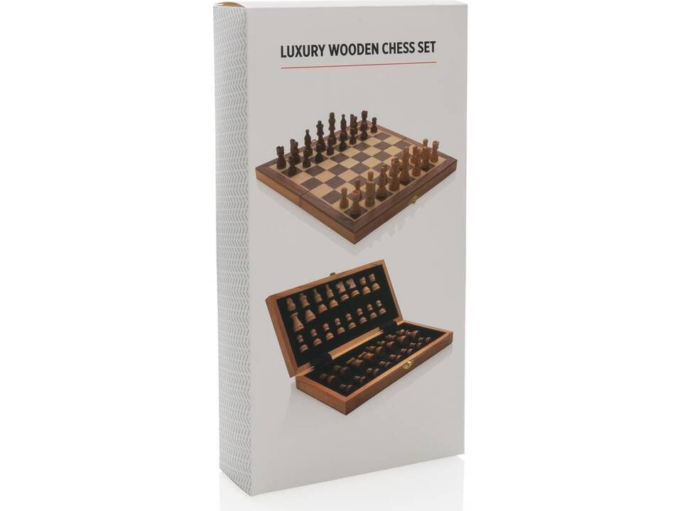 Jeu d'échecs pliable en bois 10