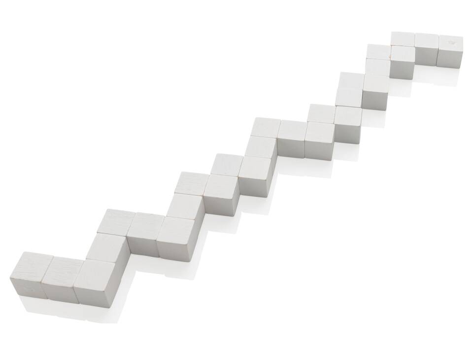 Casse-tête en bois FSC® dans une pochette en toile 2