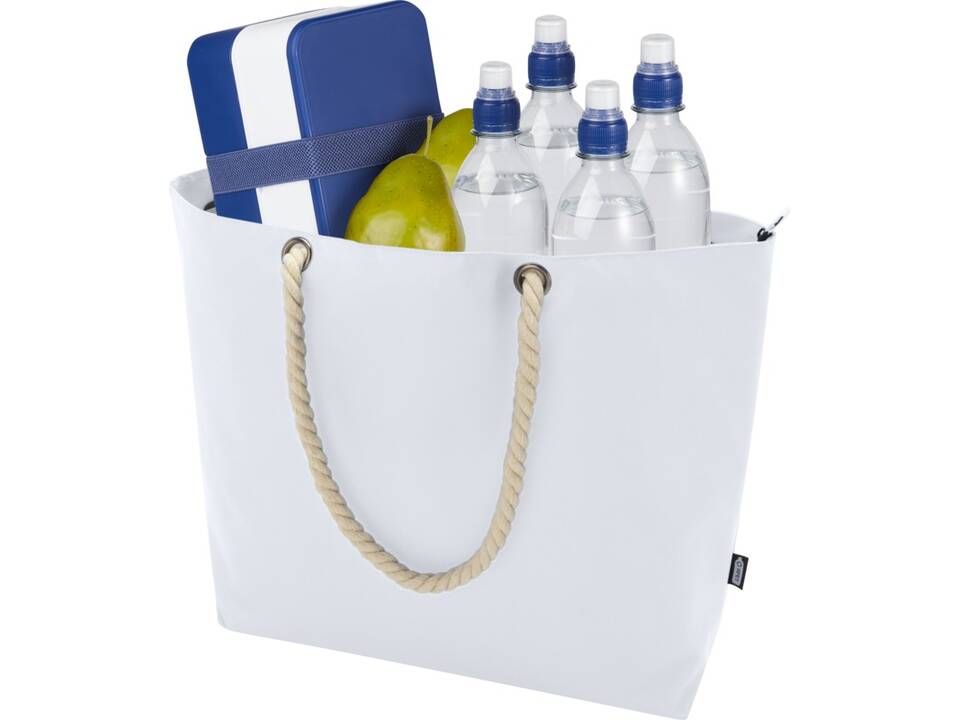 Sac shopping Panama recyclé GRS isotherme de plage avec poignées en cordelette