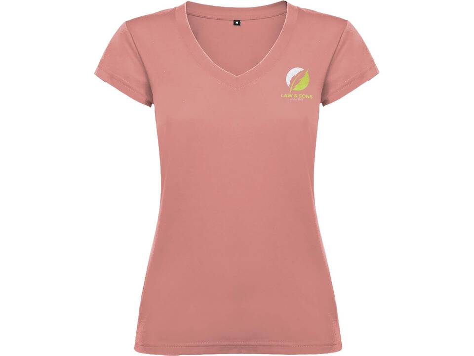 T-shirt Victoria à col en V et manches courtes pour femme 15