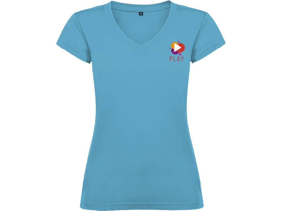 T-shirt Victoria à col en V et manches courtes pour femme 60