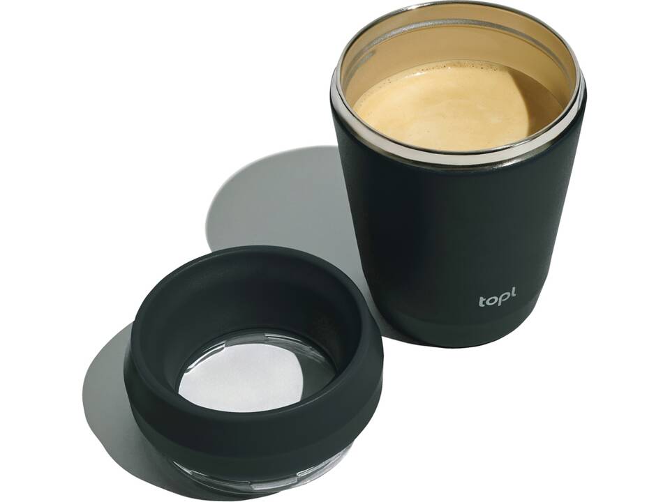 Mug 235 ml avec couvercle 360 en acier recyclé Topl 2