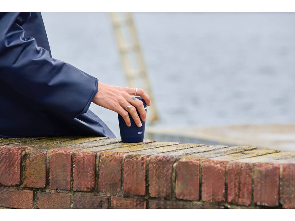 Mug 235 ml avec couvercle 360 en acier recyclé Topl 11