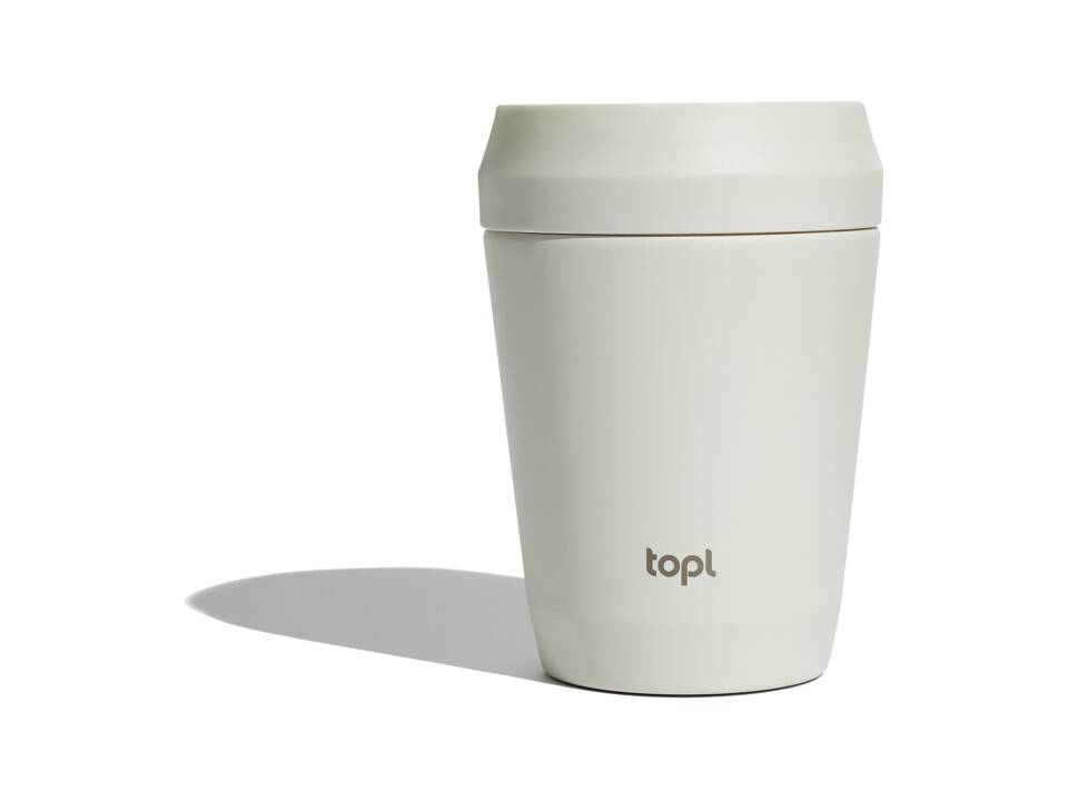 Mug 235 ml avec couvercle 360 en acier recyclé Topl 21