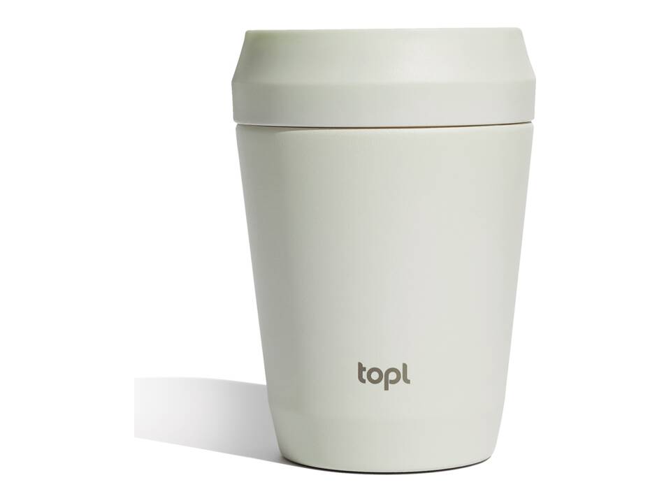 Mug 235 ml avec couvercle 360 en acier recyclé Topl 20