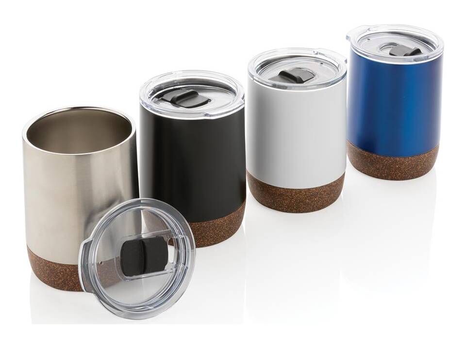 Petite tasse à café en liège et acier recyclé RCS