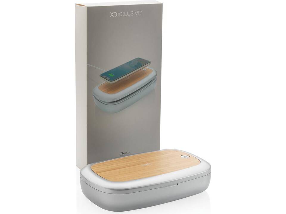 Boîte de stérilisation UV-C avec chargeur sans fil 5W Rena 8