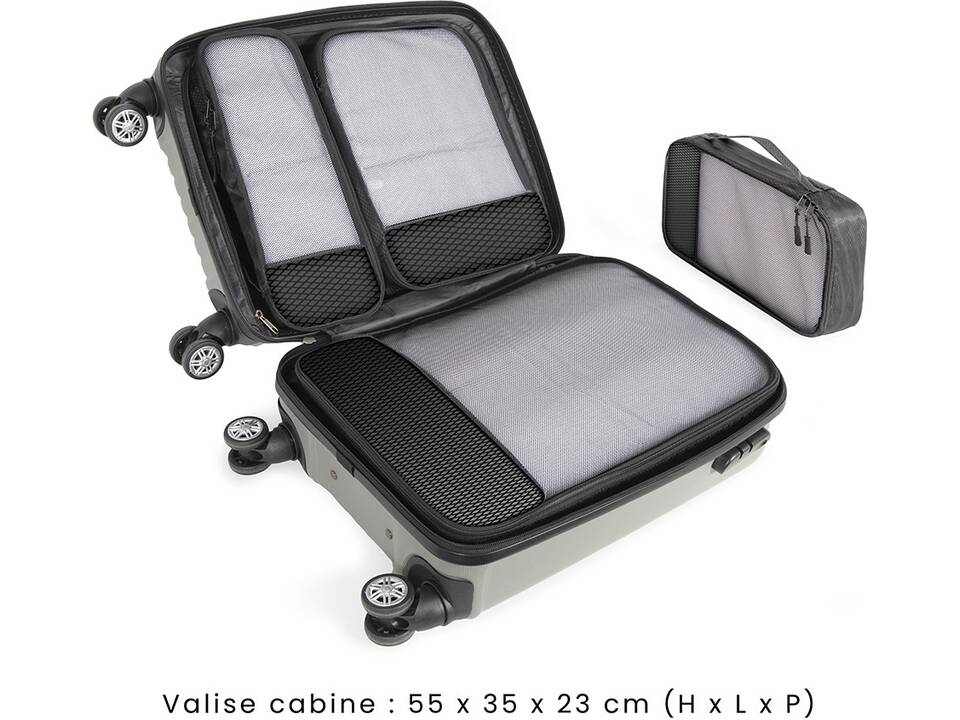 Lot de 4 cubes organisateur de voyage 1