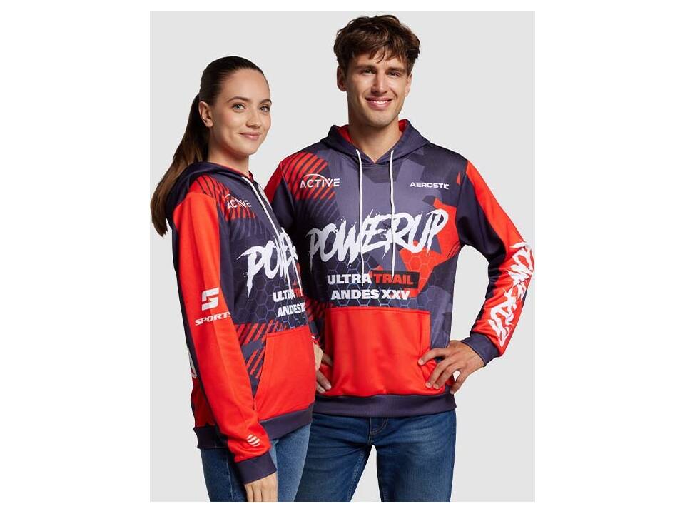 Sweat à capuche 280g sublimé avec poche kangourou – design entièrement personnalisé 1