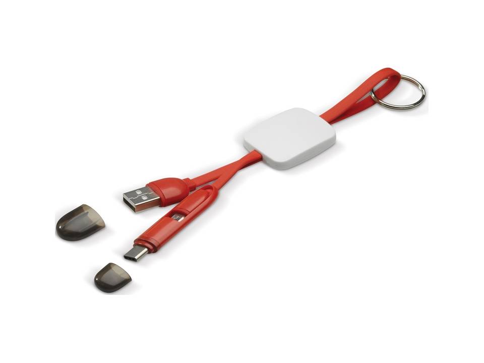 Sleutelhanger laad kabel bedrukken