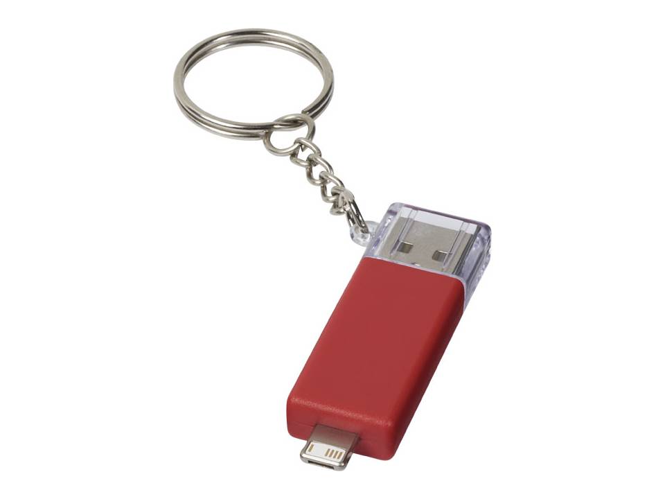 Sleutelhanger met 2-in-1-oplaadkabel